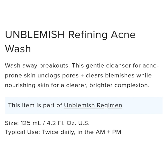 R+F Unblemish Refining Acne Wash Rodan and Fields Unblemish 1, NIB - Picture 5 of 5